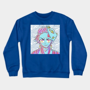 tanjiro the surreal dream in demon slayer Crewneck Sweatshirt